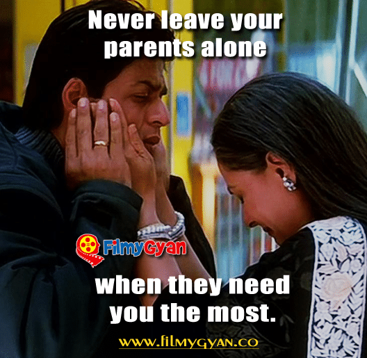 Never Leave your Parents Alone, when they need you