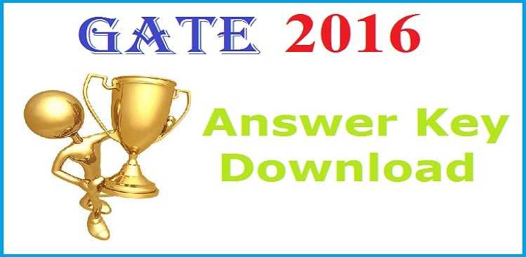 GATE 2016 Official Answer Key for MEC & ECE Exam Paper
