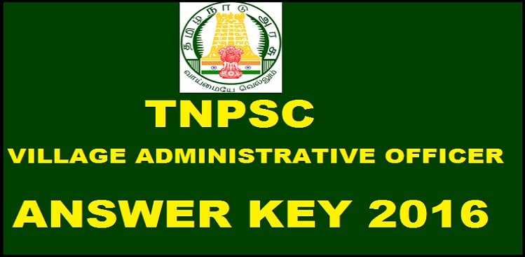 TNPSC (VAO) 2016 Cut Off Marks Declared Online