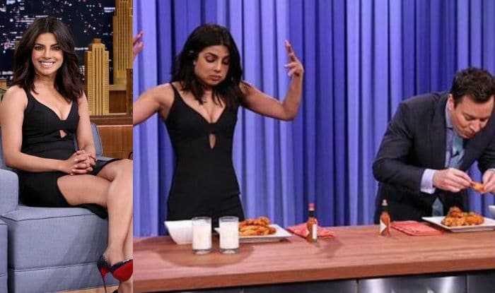 Priyanka Chopra: Actress Defeats Host Jimmy Fallon in Hot Wing Eating Contest on 'The Tonight Show'
