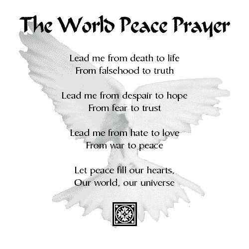 prayer for peace images