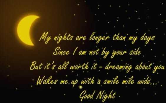 Romantic Good Night Wishes for Lover