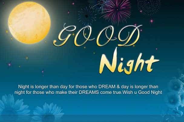 sweet romantic good night sms for her
