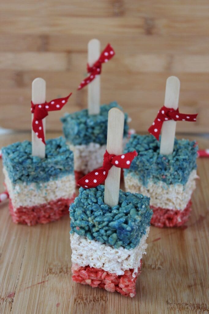 Patriotic Rice Krispies Treat